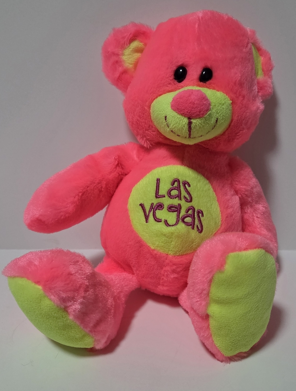 Fiesta Neon Pink & Yellow 'Las Vegas' Plush Teddy